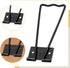 6 Pcs Picture Frame Easel Back Stand,4.52 Inch Iron Picture Frame,Photo Craft Art Backs Stand with Screws & Screwdriver(Black)...