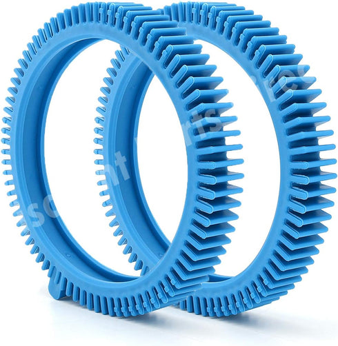 2 Pack 896584000-143 Blue Front Tire Kit with Super Hump - Replacement for Hayward Poolvergnuegen Select Pool Cleaners...