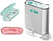 Dental Floss Picks Dispenser-Automatic Pop Out Design 108 Count Professional Flossers-Perfect Tools for Oral Care-Perfect Against Tooth Decay...