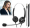 Computer Headset with Microphone, On-Ear 3.5mm Headset with Mic for Laptop, 3.5mm Binaural-Ear Headphone with Lightweight Business Headphones with...