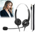 Computer Headset with Microphone, On-Ear 3.5mm Headset with Mic for Laptop, 3.5mm Binaural-Ear Headphone with Lightweight Business Headphones with...
