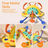 High Chair Toys with Suction Cup, Montessori Toys for 1 Year Old,Sensory Toys for Fine Motor Skills,Food Grade Silicone Pull String Activity Toy G...