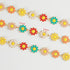 YOUBEIYEE 9.8 Feet/3M Colorful Daisy Flower Chain Bulk Gold Plated Brass Chains for Jewelry Making Enamel Floral Chain Roll Women Necklace Bracele...