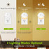 4 Pack Motion Sensor Night Light Plug in, Motion Activated Night Light, Mini Warm White LED Nightlight with 5-80 lm Adjustable Brightness for Bath...