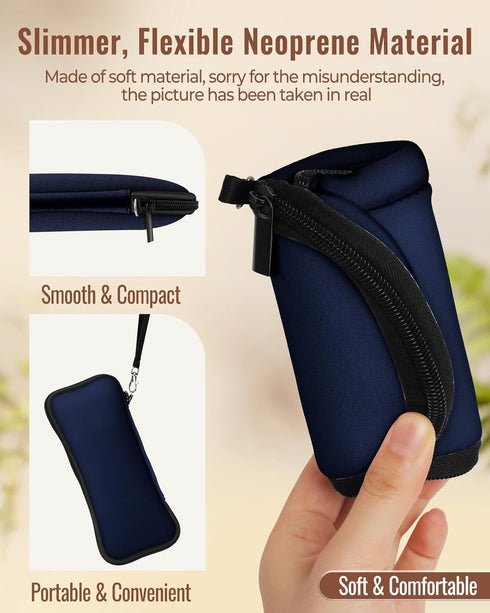 2in1 Electric Toothbrush Travel Bag Soft Case - Fits for Oral-B Pro/Philips Sonicare/iO Series Toothbrushes Cover Tooth Brush Storage Tooth Brushi...