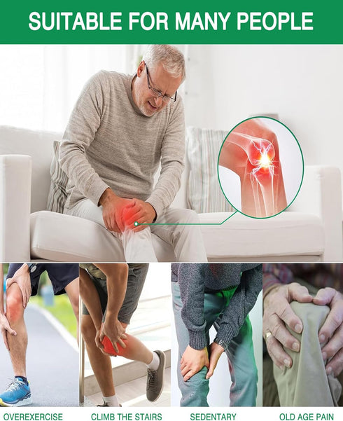 Knee Patches, 100 Count Warming Natural Herbal Plaster Knee Patches, Wormwood Extract Sticker 8 Hours Lasting Reduction Joint Discomfort for Knee,...