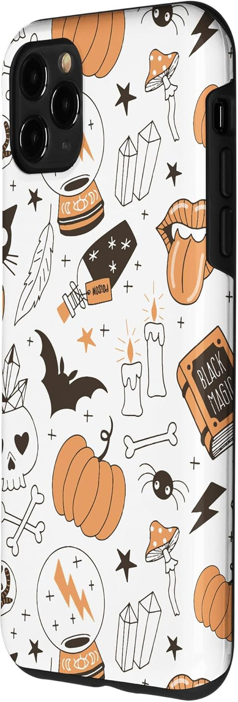 iPhone 11 Pro Max Vintage Witchy Magical Spiritual Crystals For Halloween 2023 Case...