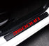 MAXDOOL 4Pcs Car Door Sill Protector Reflective 4D Carbon Fiber Sticker Decoration Door Entry Guard Door Sill Scuff Plate StickersCompatible with ...