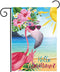Allenjoy Tropical Flamingo Garden Flag for Spring Outside Pool Lake Vertical Hello Summer Hawaiian Sea Beach Luau Yard Porch Sign Patio Outdoor De...