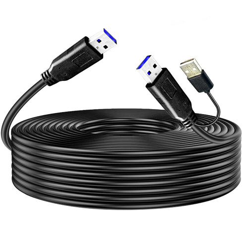 YOTETION USB 3.0 Cable 40FT, USB3.0 CABLE Male to Male, Compatible with Hard Drive, Cooling Fan/pad, Camera, DVD Player, TV, Flash Light, Hub, Mon...