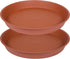 2 Pack of Bird Bath Bowl 14 inch, 1.6" Depth, 12 14 16 18 19 inch Heavy Duty BirdBath Bowls only, Plastic Round Large Plant Saucer Dish for Garden...