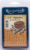 Realeather Crafts Alphabet and Number Stamp Set 0.7 H x 6.7 L x 4.0 W...