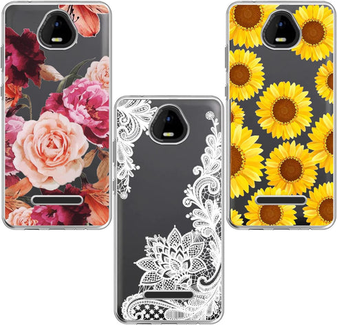 (3 Pack) for SCHOK Volt SV55 Case, Shock-Absorption Anti-Scratch Crystal Clear Soft TPU Bumper Protective Phone Case Cover for Schok Volt SV55 (SV...