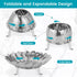 DELUXE Vegetable Steamer, Collapsible and Expandable Stainless-Steel Steam Basket Insert Rack for Steaming Food, Compatible with Instant Pot 3, 6,...