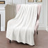 Exclusivo Mezcla Fleece Throw Blanket for Couch, Sofa, 300GSM Super Soft and Warm Blankets, Pure White Throw All Season Use, Cozy, Plush, Lightwei...