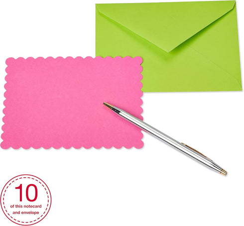 American Greetings Single Panel Blank Cards with Envelopes, Bright Colors, Patterns and Shapes (40-Count)...