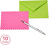 American Greetings Single Panel Blank Cards with Envelopes, Bright Colors, Patterns and Shapes (40-Count)...