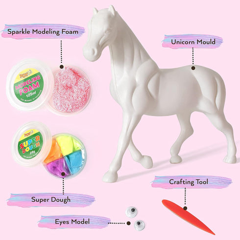 TOYLI Unicorn Modeling Art, Unicorn Art Craft Kit, Unicorn Arts and Crafts for Kids 4-6, Unicorn Arts and Crafts for Kids...