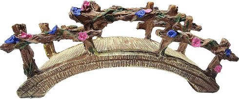Miniature Garden Bridge Resin Craft Cute Fairy Bridge Little Artificial Bridge Micro Landscape Garden Bridge Fairy Garden Bridge for Dollhouse Orn...