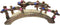 Miniature Garden Bridge Resin Craft Cute Fairy Bridge Little Artificial Bridge Micro Landscape Garden Bridge Fairy Garden Bridge for Dollhouse Orn...