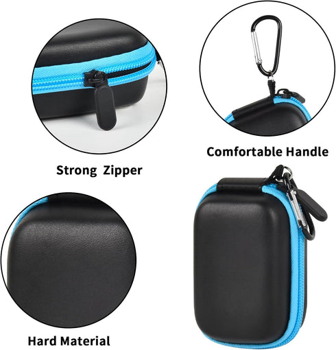 Carrying Case for Noxgear 39g Wearable Bluetooth Clip Speaker, Magnetic Clip-On Wireless Portable Speakers Mini Travel Storage Holder Box with Poc...