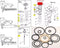 O-Ring Rebuild Kit for Paslode 3250 F16 Finish Nailer With Cylinder Seal 402725...