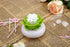 Niviy Q-Tips Holder Cotton Swab Organizer Lotus Shape Swab Cosmetic Storage Bathroom Decor, Green1...