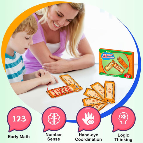 Addition Game Math Games for Kids, Math Manipulatives Homeschool Supplies Preschool Kindergarten Classroom Must Haves Math Facts Tools Math Suppli...