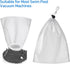 Pool Clean Vacuum Replacement Bag Nylon Fine Mesh Net with Pull and Lock for Leaf Catcher for Leaf Bagger for Leaf Bagger for Leaf Vacuum for Leaf...