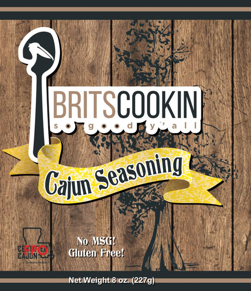 Britscookin - Cajun Seasoning 8 oz, Pack of 1...