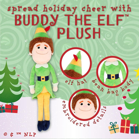 KIDS PREFERRED Buddy The Elf Soft Huggable Stuffed Animal Cute Plush Toy for Toddler Boys and Girls, Gift for Kids, 13.5 inches...