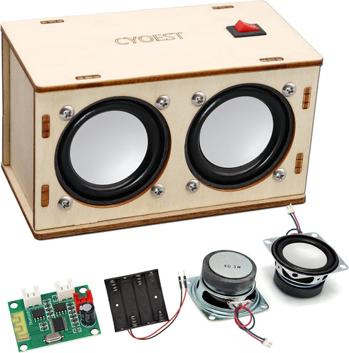 STEM Projects for Kids & Adults Build Your Own Bluetooth Speaker - Science Experiment Electronics Kit | Beginner's Starter DIY Set,STEM Gifts for ...