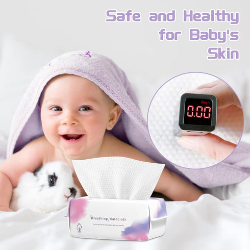 Disposable Face Towel 200 Count, Soft Cotton Face Clean Towels, Dry Wipes Facial Cloths Towelettes for Washing and Drying, Lint Free Facial Tissue...