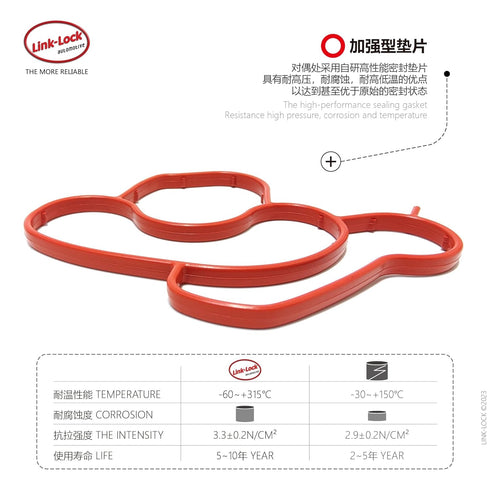 Link-Lock Oil Filter Housing & Oil Cooler Gasket Seal Kits 11427508971 FKM for BMW N46 Engine 1 Series 3 Series 118I 120I 318I 320I 520I X1 X3 Z4 ...