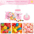 MACTING 2 Dozens 3.5 Inch Feeding Bottle Candy Box with 5 Pcs Artificial Flower Rose for Baby Shower Favor Gift Decoration (Pink)...