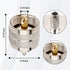 PL-259 Male Crimp Connector,UHF SO239 Crimp Coax Connector for RG316 RG174 Coaxial Cable (Pack of 10)...