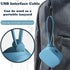 Three in One Charging Cable Roll Single Pull, Retractable USB Fast Charger, Phone Stand Mirror, Data Transmission, for IP/Type-C/Micro-USB Compati...