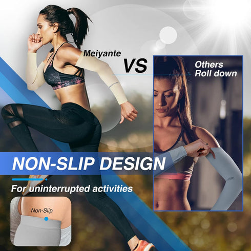 Arm Sleeves for Men Women Work 1 Pair UV Sun Protection UPF Long Sleeves Tattoo Cover Up Sleeves to Cover Arm Sleeves Cooling...