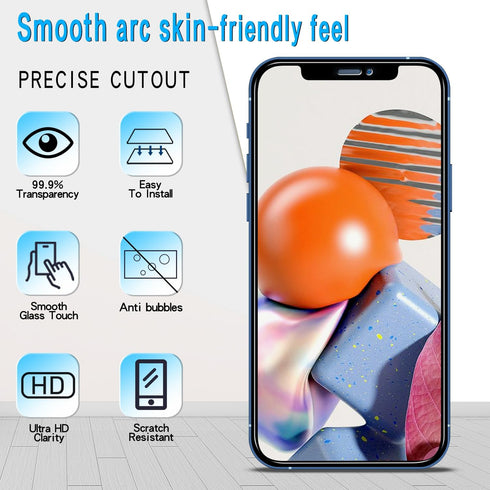 Slanku [3 Pack Privacy Screen Protector for iPhone 12 mini Tempered Glass Film, Anti-Spy, Full Coverage, Case Friendly...