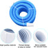 4pcs 1-1/2 Inch Pool Vacuum Hose Cuff, Spiral Wound Swimming Pool Hose Connector Replacement White Sturdy Durable Plastic Threaded Hose Accessorie...