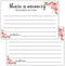 Giftideaworkshop 50 Floral Share A Memory Cards for Celebration of Life Birthday Anniversary Memorial Funeral Graduation Bridal Shower Game, Guest...