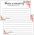 Giftideaworkshop 50 Floral Share A Memory Cards for Celebration of Life Birthday Anniversary Memorial Funeral Graduation Bridal Shower Game, Guest...