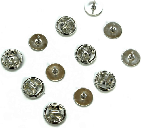 Butterfly Clutch Tie Tacks Pin Backs with Blank Pins for DIY Craft (Silver 100 Pairs)...