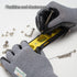 DEX FIT 2X Durable Nitrile Rubber Work Gloves NR430 Gardening; 3D-Comfort Fit, Non-Slip Grip, Heavy Duty Performance, Touchscreen Compatible; Grey...