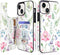 uCOLOR Flip Leather Wallet Case Card Holder Compatible with iPhone 13 6.1 iPhone 14 6.1 Women and Girls with Card Holder Kickstand (Pink Flowers)....
