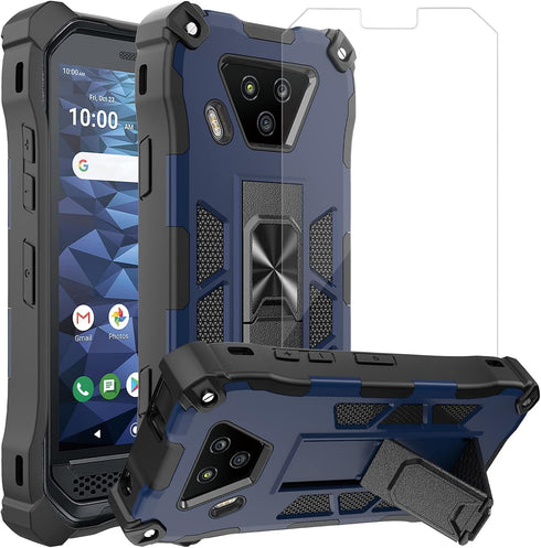 Ailiber Compatible with Kyocera DuraForce Ultra 5G, DuraForce UW E7110 Case with Screen Protector, for Magnetic Car Mount, Kickstand Holder, Milit...