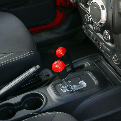 RT-TCZ for Wrangler JK Gear Shift Knob Trim Cover for Jeep Wrangler JK JKU 2011-2017 Red Interior Accessories 2pcs...