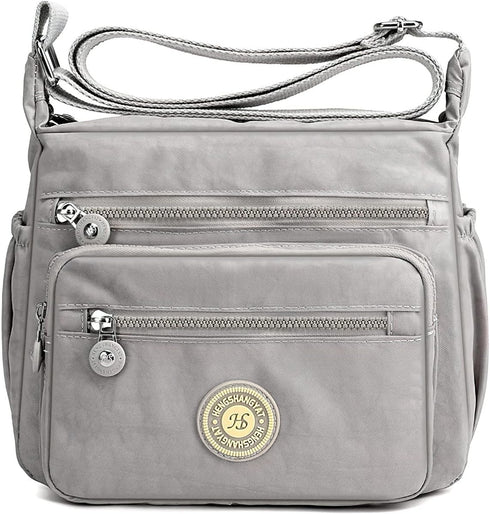 Women's Shoulder Bags Multi-Pocket Casual Crossbody Bag Handbags Waterproof Nylon Messenger Travel Bags Ladies Tote...