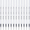 Black Gel Pens Refills, 12 Pack Retractable Gel Ink Pen Refills Bulk, Medium Point 0.7mm Tip Smooth Writing Quick Dry Gel Pen Refills for Journali...