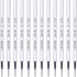 Black Gel Pens Refills, 12 Pack Retractable Gel Ink Pen Refills Bulk, Medium Point 0.7mm Tip Smooth Writing Quick Dry Gel Pen Refills for Journali...